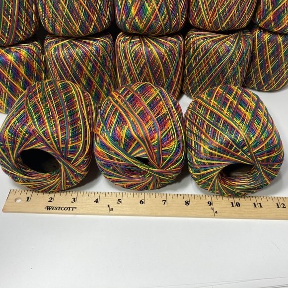 18 Spools Aunt Lydia's Crochet Thread Mexicana Rainbow - Picture 8 of 13